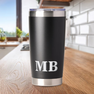Minimalistisch-Modern-Anfangsmonogramm Thermobecher