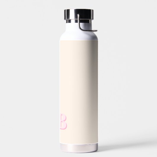 Minimalistisch-Modern-Anfangsmonogramm Trinkflasche (Links)