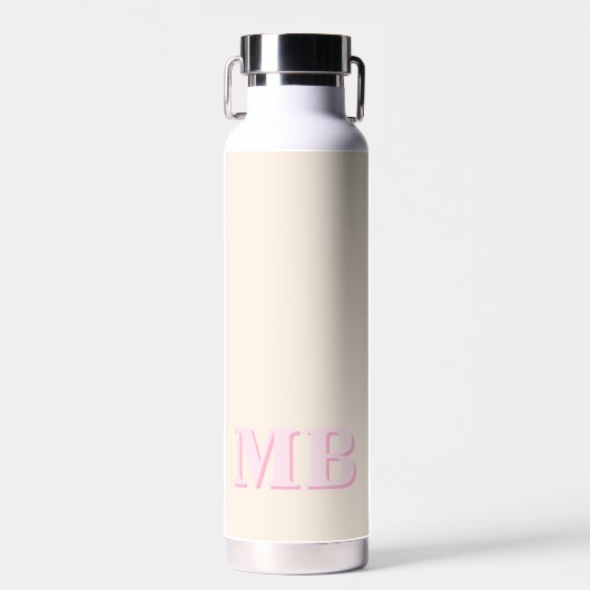 Minimalistisch-Modern-Anfangsmonogramm Trinkflasche (Vorne)