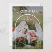 Minimalistisch Modern Arch Foto Weihnachten (Vorderseite)