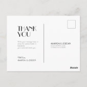 Minimalistisch Modern Art Deco Frame Foto Vielen D Postkarte (Rückseite)