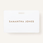 Minimalistisch modern ausweis (Vorderseite)