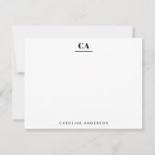 Minimalistisch Modern Beruflich einfach Personalis Mitteilungskarte (Vorderseite)