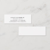 Minimalistisch modern Beruflich künstlerisch Schli Mini Visitenkarte (Vorne/Hinten)