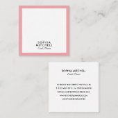 Minimalistisch modern Beruflich Quadratische Visitenkarte (Vorne/Hinten)