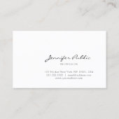 Minimalistisch modern Beruflich sauber Schlicht Visitenkarte (Rückseite)