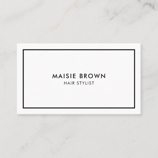 Minimalistisch modern Beruflich Terminkarte (Vorderseite)