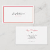 Minimalistisch modern Beruflich Visitenkarte (Vorne/Hinten)