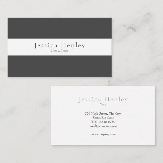 Minimalistisch modern Beruflich Visitenkarte (Vorne/Hinten)