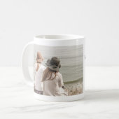 Minimalistisch Modern Best Friend Foto Kaffeetasse (Vorderseite Links)