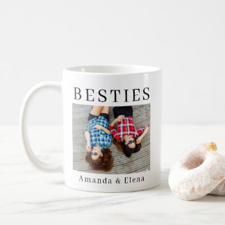 Minimalistisch Modern Best Friends BESTE FREUNDIN Kaffeetasse