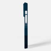 Minimalistisch-modern blau gestreift Case-Mate iPhone hülle (Rückseite / Links)