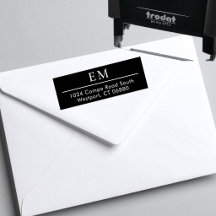 Minimalistisch Modern Bold Einfach Monogramm Rückk