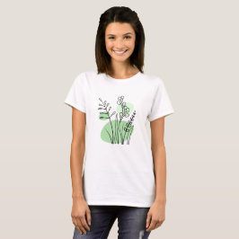 Minimalistisch-modern-botanisch T-Shirt