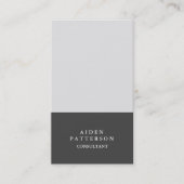 Minimalistisch Modern Creative Gray Visitenkarte (Vorderseite)