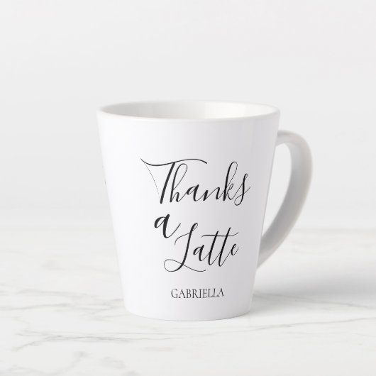 Minimalistisch-modern dank neuester Schwarz-weißer Milchtasse (Rechte Ecke)