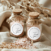 Minimalistisch Modern Dankeschön Gastgeschenk Hoch Runder Aufkleber