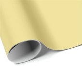 Minimalistisch-modern-flaxelgelb Geschenkpapier (Rolleneckpunkt)