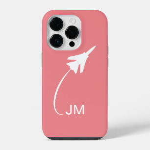 Minimalistisch, Modern, Flieger, Flugzeuge, Pilot iPhone 14 Pro Hülle