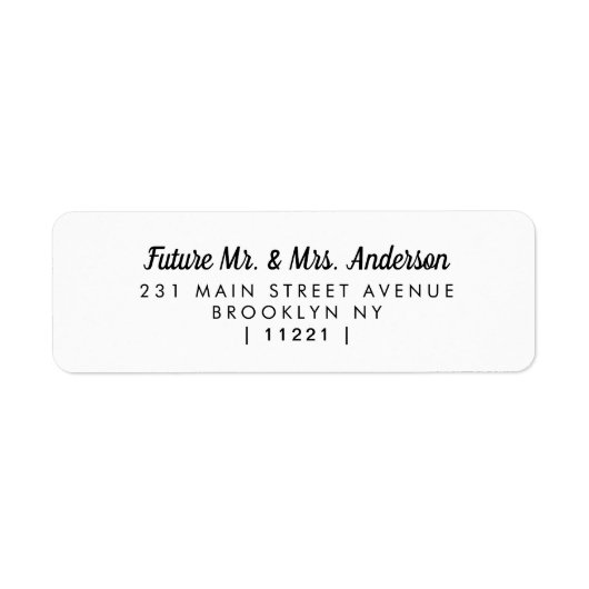 Minimalistisch Modern Future Mr. Black Elegant (Vorne)