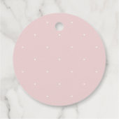 Minimalistisch Modern Hello Baby Dusche Danke Favo Geschenkanhänger (Rückseite)