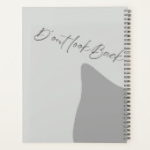 Minimalistisch-modern, Hochzeitsplaner 9 Planer (Rückseite)