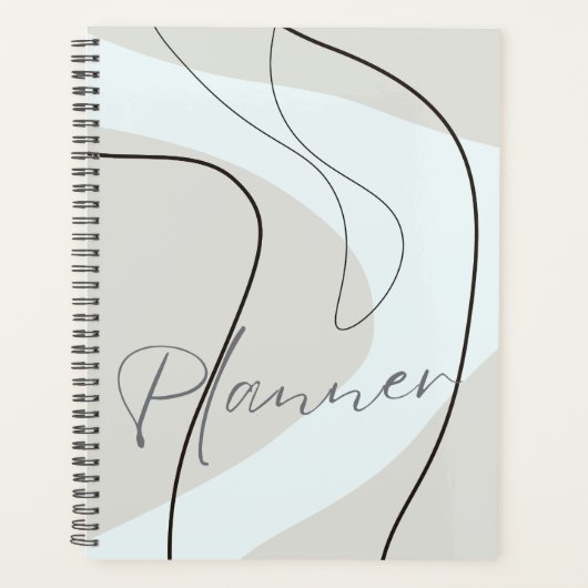 Minimalistisch-modern, Hochzeitsplaner 9 Planer (Vorderseite)