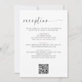 Minimalistisch-modern in einem QR-Code Einladung (Rückseite)