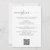 Minimalistisch-modern in einem QR-Code Einladung (Rückseite)