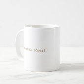 Minimalistisch modern kaffeetasse (Vorderseite Links)