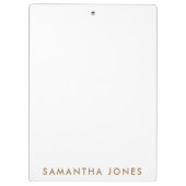 Minimalistisch modern klemmbrett (Rückseite)