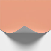 Minimalistisch Modern Light Lachs Red Geschenkpapier (Ecke)