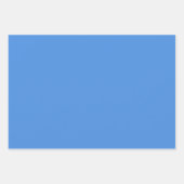 Minimalistisch Modern Light Royal Blue Geschenkpapier Set (Vorderseite)