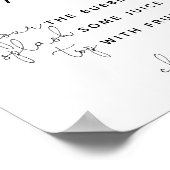 Minimalistisch Modern Mimosa Bar Sign Poster (Ecke)