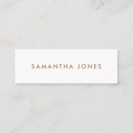 Minimalistisch modern mini visitenkarte