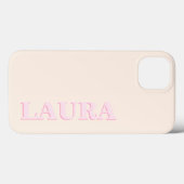 Minimalistisch-Modern-Monogramm Case-Mate iPhone Hülle (Rückseite (Horizontal))