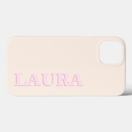 Minimalistisch-Modern-Monogramm Case-Mate iPhone Hülle (Rückseite (Horizontal))