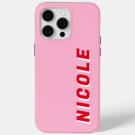 Minimalistisch-Modern-Monogramm Case-Mate iPhone Hülle (Rückseite)