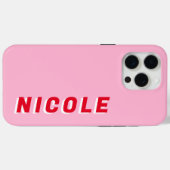 Minimalistisch-Modern-Monogramm Case-Mate iPhone Hülle (Rückseite (Horizontal))