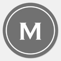 Minimalistisch-Modern-Monogramm-Grau