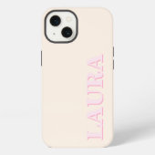 Minimalistisch-Modern-Monogramm iPhone Hülle (Rückseite)