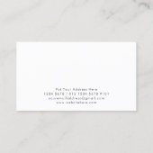 Minimalistisch-Modern-Monogramm | Weiß Visitenkarte (Rückseite)