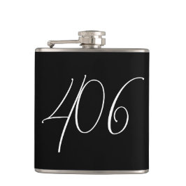 Minimalistisch Modern Montana 406 Schwarz Flachmann