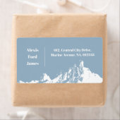 Minimalistisch Modern Mountain Icy Blue (Insitu)