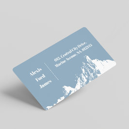 Minimalistisch Modern Mountain Icy Blue