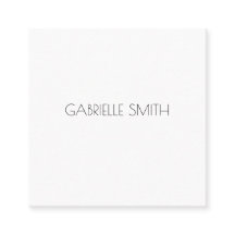 Minimalistisch Modern NAME Info Schwarz-weiß