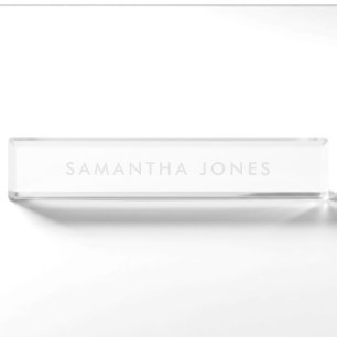 Minimalistisch modern namensplakette