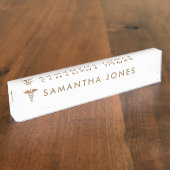 Minimalistisch modern namensplakette (Seite)