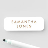 Minimalistisch modern namensschild (Beispiel)