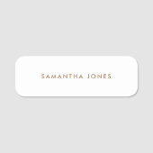 Minimalistisch modern namensschild (Vorderseite)